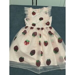 Kenzie Girl Pink Tulle Strawberry Dress Size 7